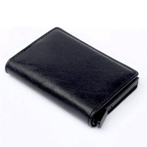 RFID blocking slim credit card wallet